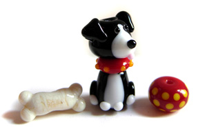 collie dog bead set
