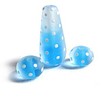 Snow drop frosted beads