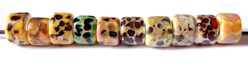 Frit dread beads