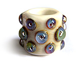 Terra dots dread bead