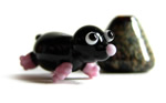 Monty mole handmade lampwork beads