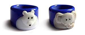 Elephant polar bear dread bead