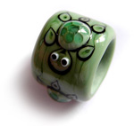 Turtle dread bead